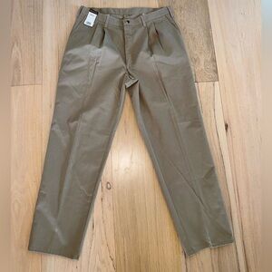 Rustler Khaki Slacks Double Pleat Size 38x32 NWT